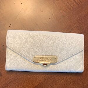 Versace Collection White Leather Wallet
